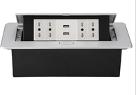 240V Office Furniture Tabletop Switch Socket / Pop Up Desk Power Outlet For Conference Table
